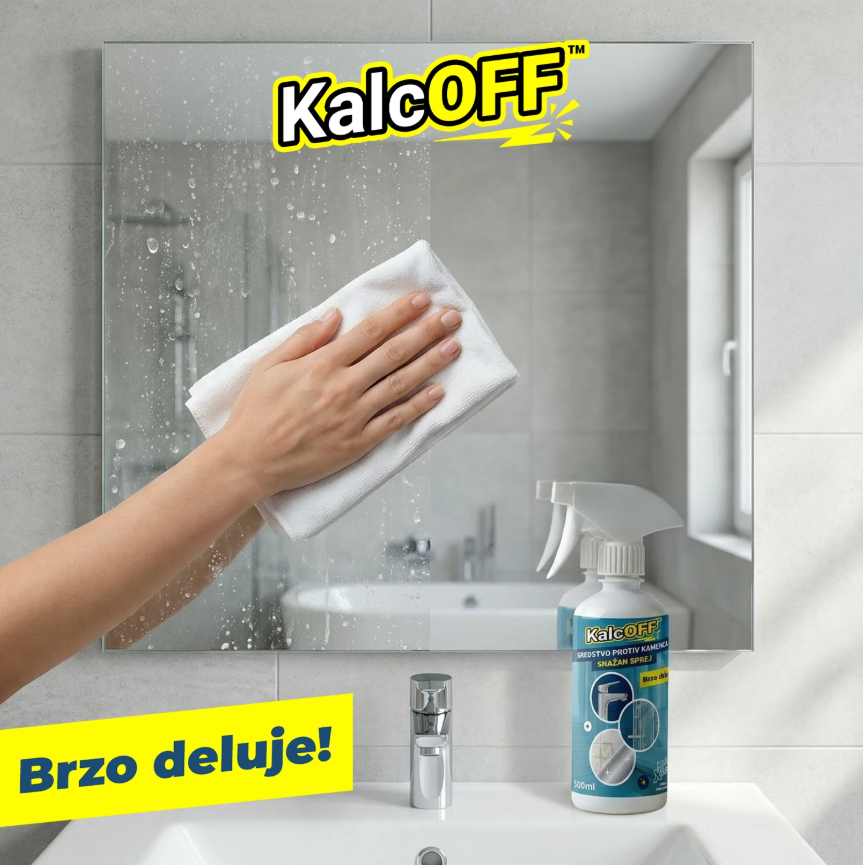 Zaboravite na mukotrpno ribanje - KalcOFF uklanja kamenac za samo par minuta