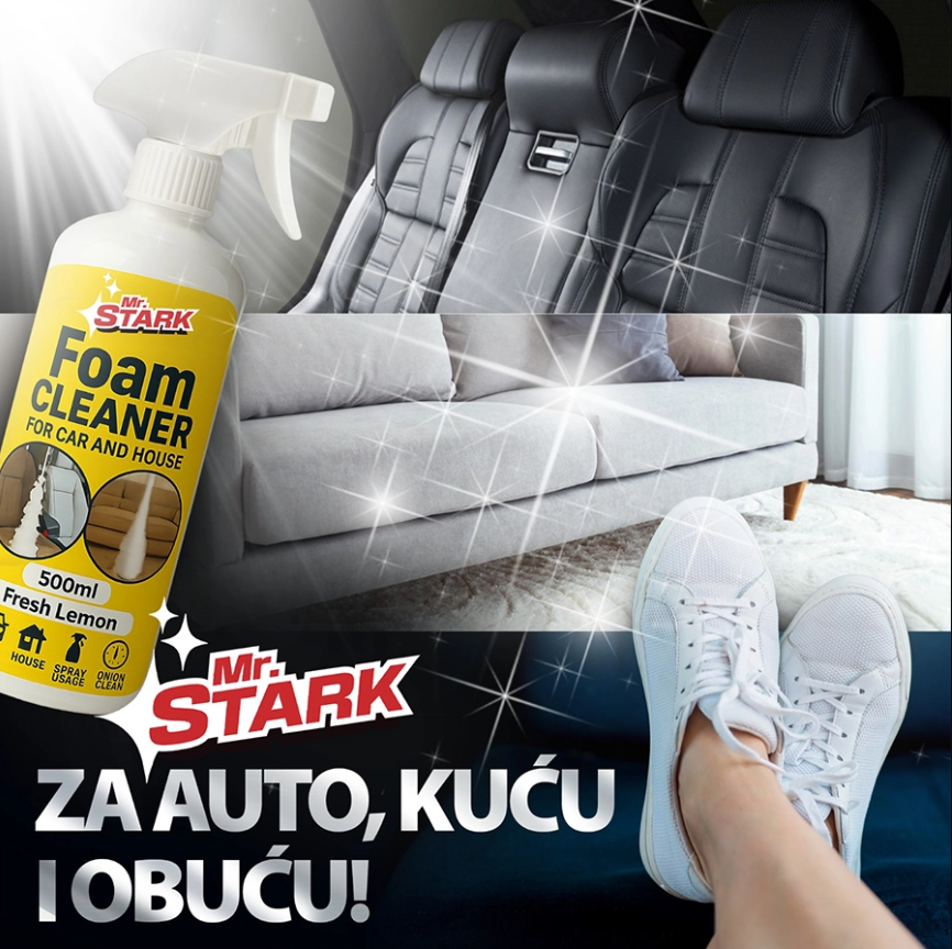 Rešite se fleka bez ribanja - Aktivna pena koja dubinski čisti sve umesto vas! (1+1 GRATIS)