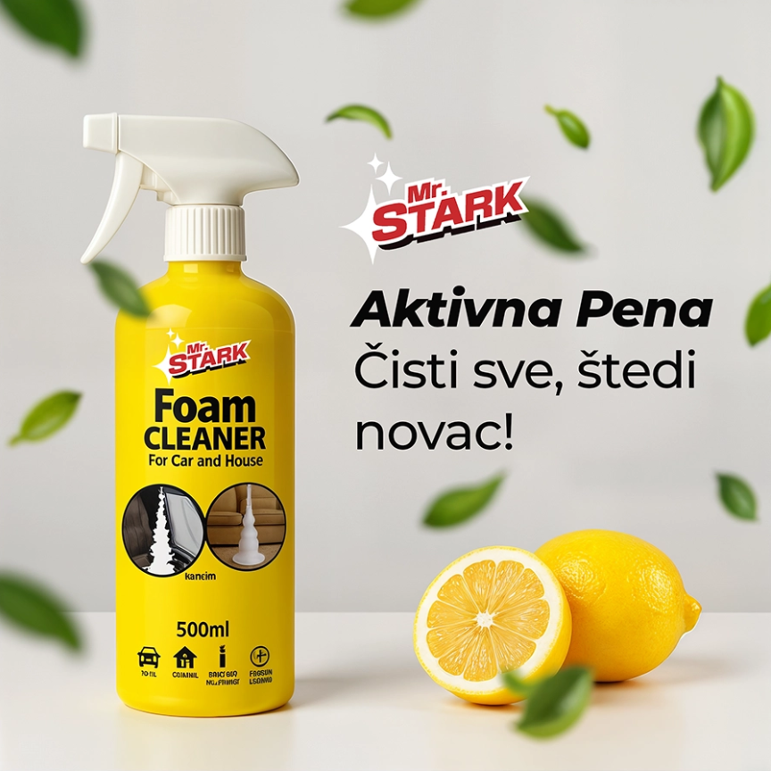 Rešite se fleka bez ribanja - Aktivna pena koja dubinski čisti sve umesto vas! (1+1 GRATIS)