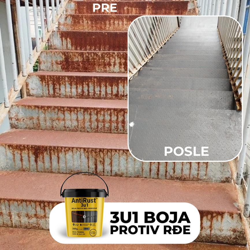 Rešite se rđe jednim potezom - Boja koja topi koroziju i vraća sjaj!