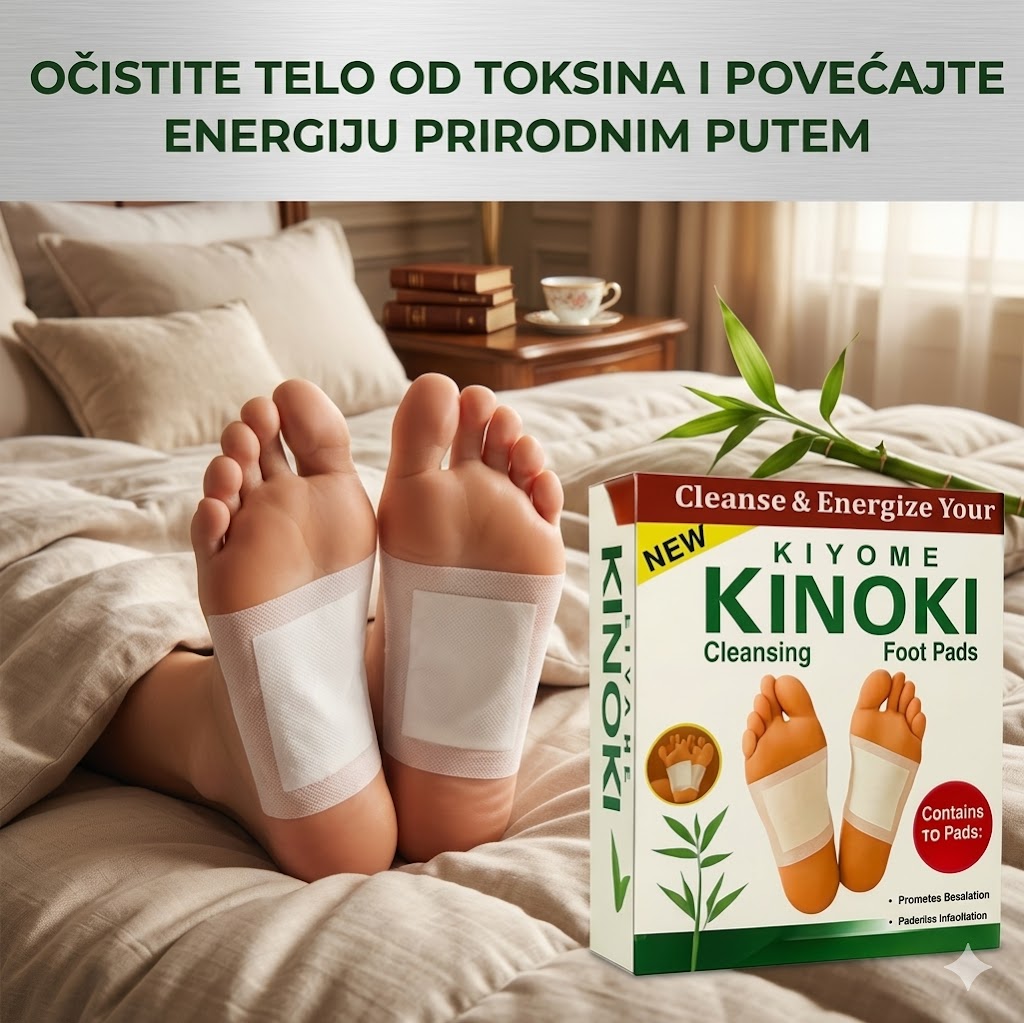 2+1 GRATIS Kinoki Detox flasteri – očistite organizam i vratite energiju (30 KOMADA)